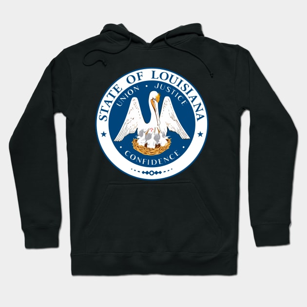 Seal of Louisiana Hoodie by Flags of the World